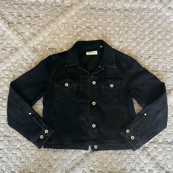 rag & bone Other - RAG & BONE Men’s Definitive Jean Jacket Distressed Black